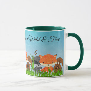 Skogskapelse Fox Raccoon Squirrel Coffee Mugg