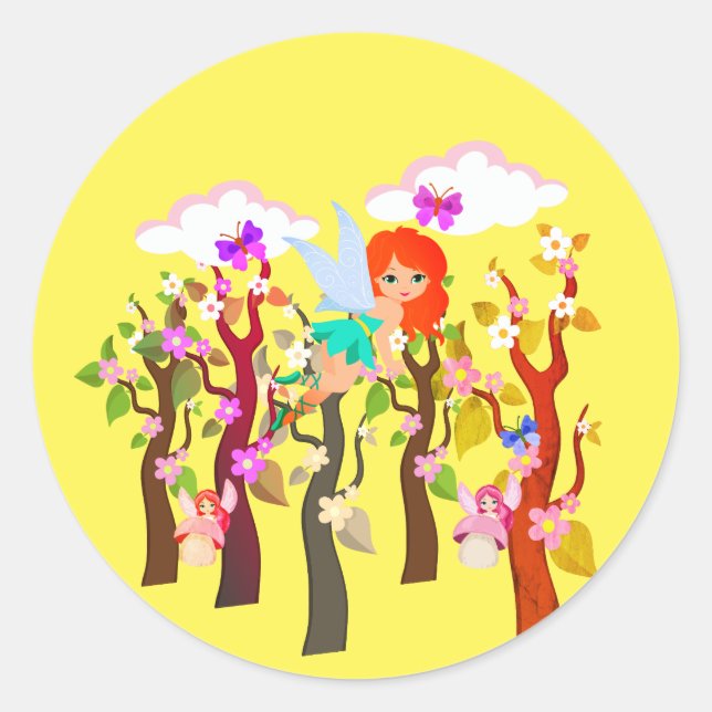 Skogskaps ätbara frostrunda runt klistermärke (Framsida)