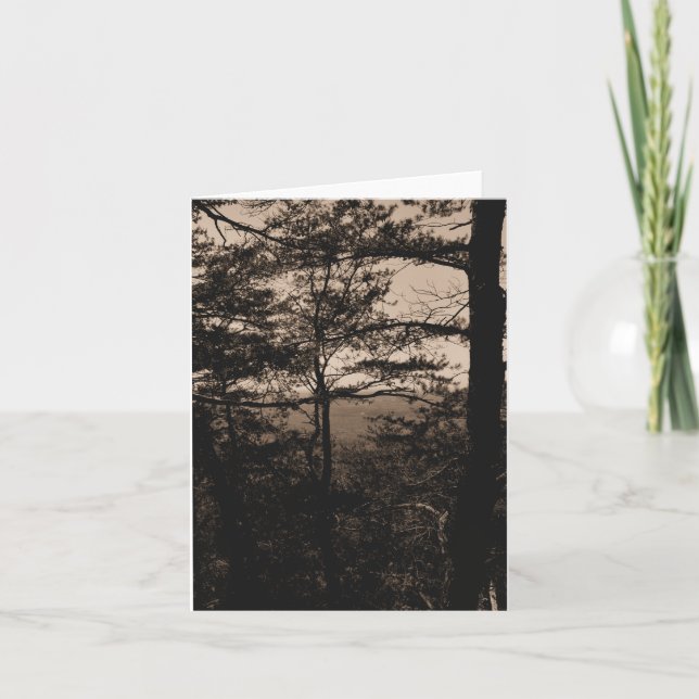 Skogskaraktär för gratulationskort kort (Framsida)