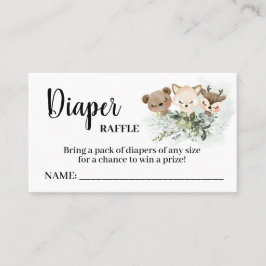 Skogskarameller Raffle Biljett Baby Shower Card