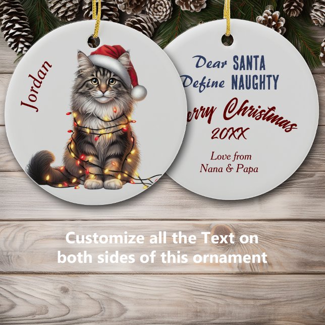 Skogskatten i Ljus, kasserad i julafton Julgransprydnad Keramik (Skapare uppladdad)