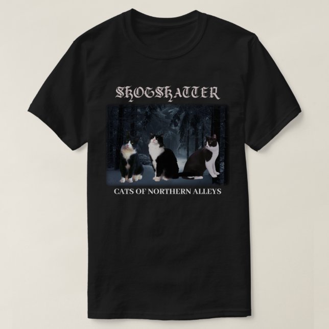 Skogskatter Cats of Northern Alleys Shirt T Shirt (Design framsida)