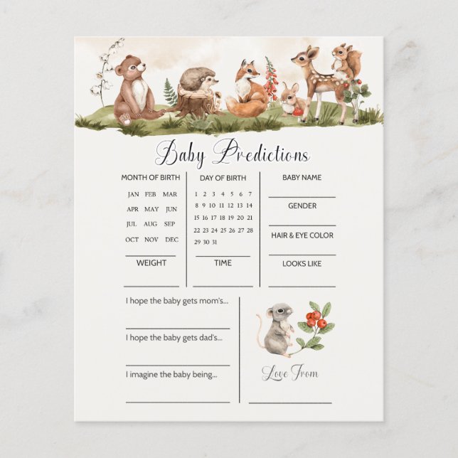 Skogskidor för babyskor - spel (Framsida)