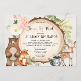 Skogskläder från postflicka inbjudningar