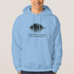 Skogsklangkonstcitat Naturinspirerad Vibe Hoodie