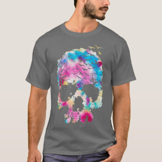 Skogskonst Berg-campingfågelskog T Shirt