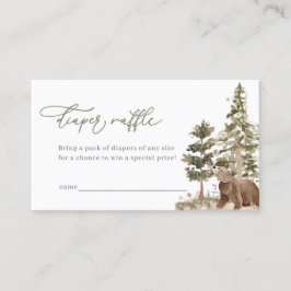 Skogskuvel för babyskor - hårklämma visitkort