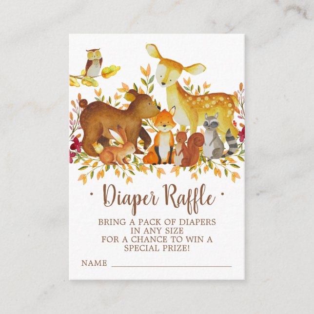 Skogskuvel Raffle Biljett Tilläggskort (Framsida)