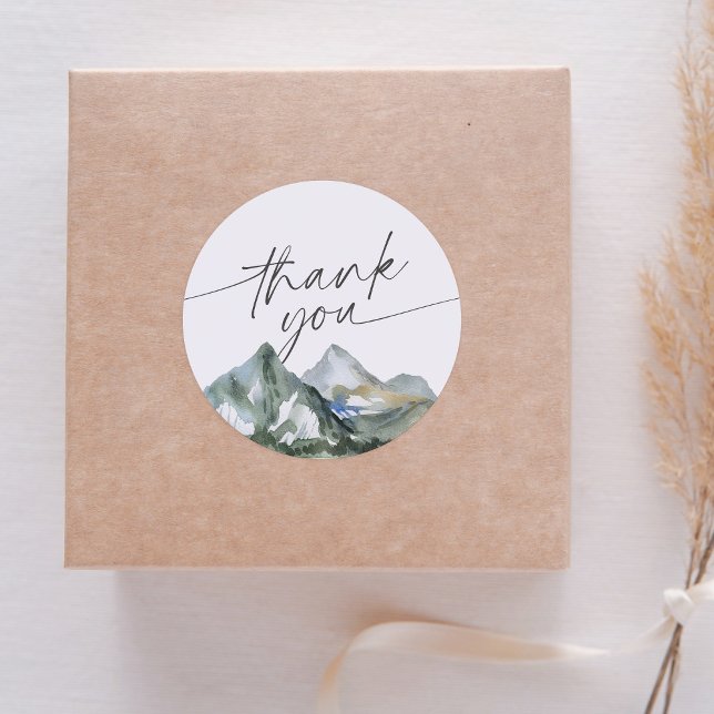 Skogskuvret i bergsskogen runt klistermärke (Skapare uppladdad)