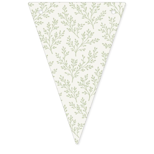 Skogskvistar Mjuk Oliv - Neutral Vimplar (Första flaggan)