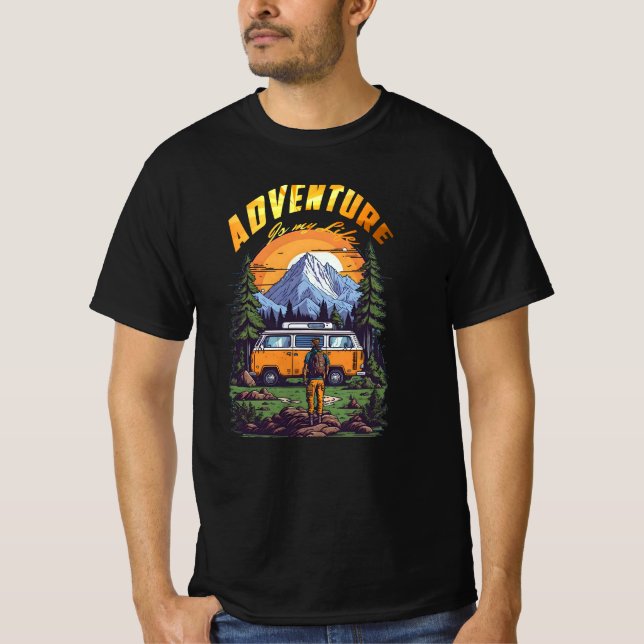 Skogsläger för äventyrare t shirt (Framsida)