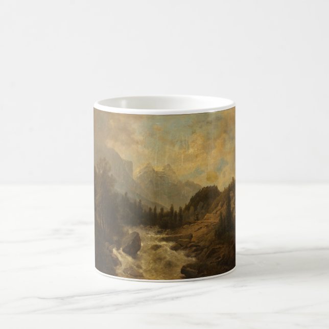 Skogslandskap (av Josef Kriehuber) Kaffemugg (Center)