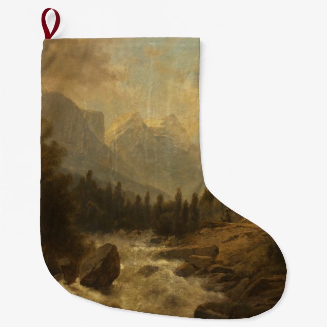 Skogslandskap (av Josef Kriehuber) Stor Julstrumpa (Framsidan)