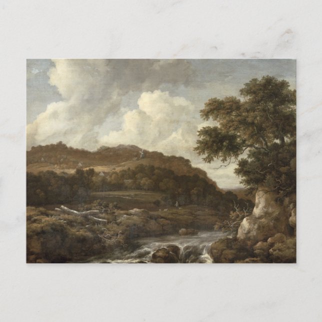 Skogslandskap med Torrent Vykort (Framsida)