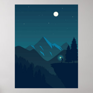 Skogslandskap Poster