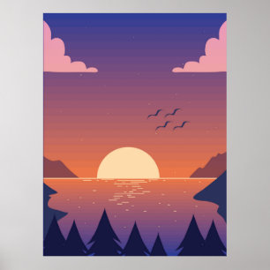 Skogslandskap Poster