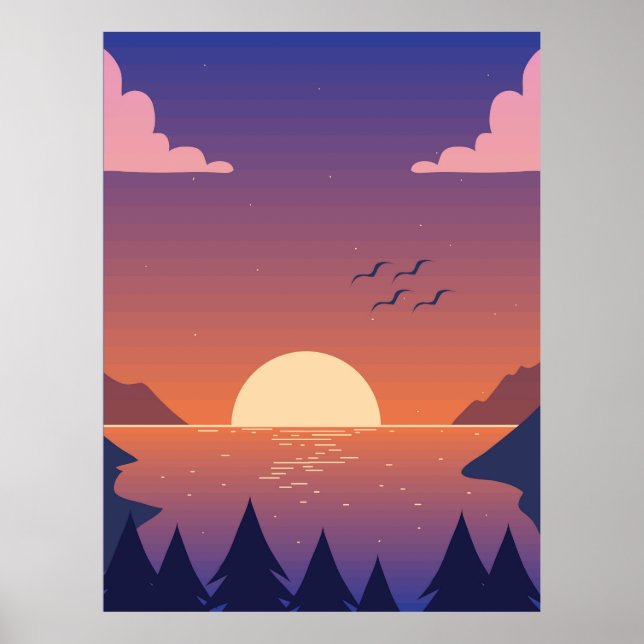 Skogslandskap Poster (Framsidan)