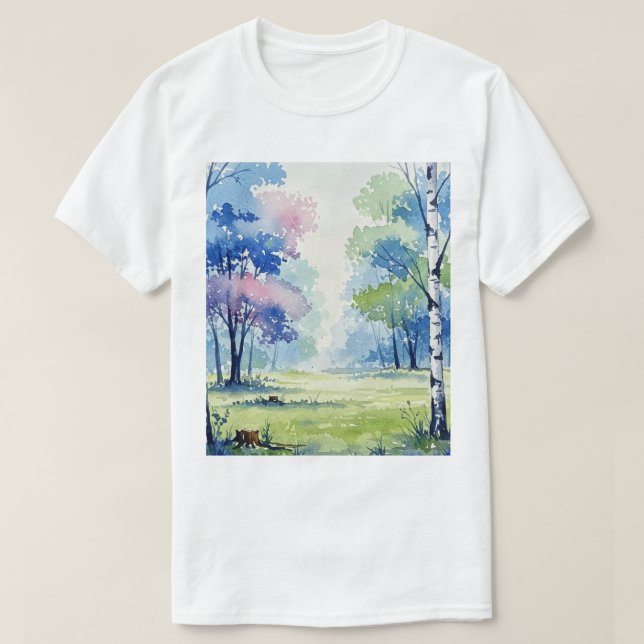 Skogslandskap T Shirt (Design framsida)