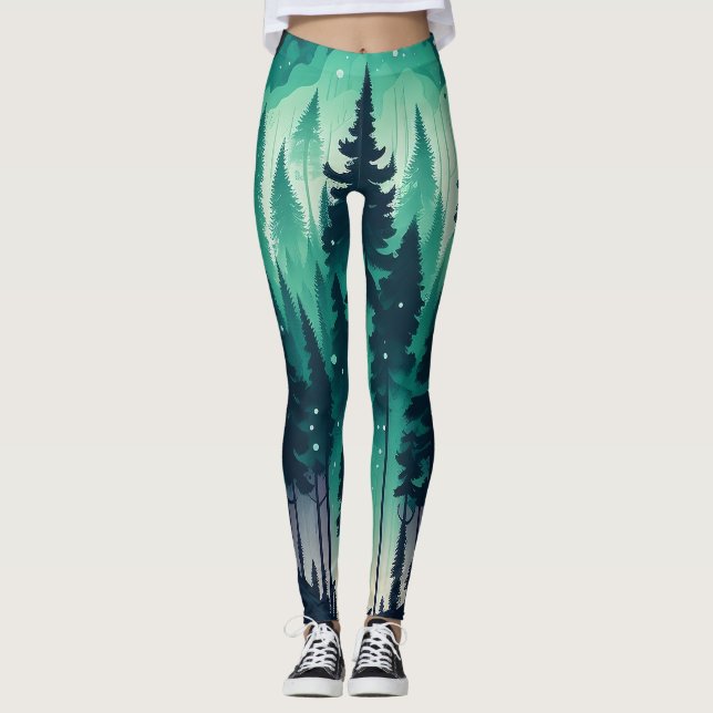 Skogslandskapet gräs leggings (Framsida)