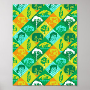 Skogslapptäcke Poster