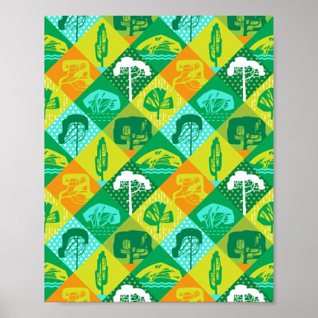 Skogslapptäcke Poster (Framsidan)