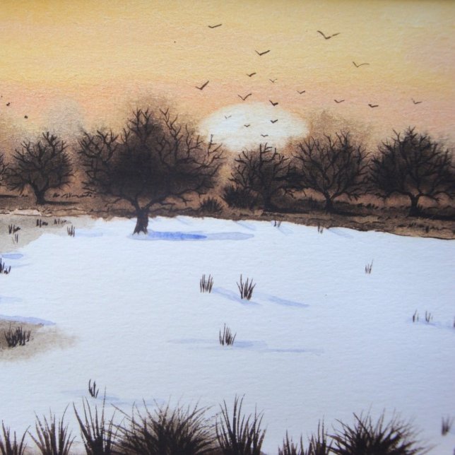 skogslätter snö, landskap pussel (Skapare uppladdad)