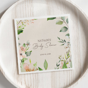 Skogslevande Djur Boho Baby Shower Pappersservett