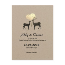 Skogslevande hjortar älskar varandra Rädda datumet