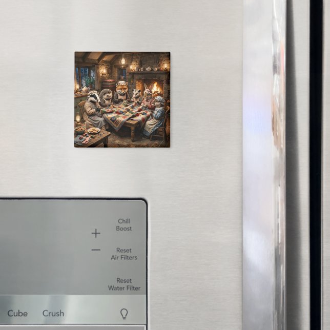 Skogslevande Varelser Quiltning Samlingsställe Magnet (In Situ (Fridge))