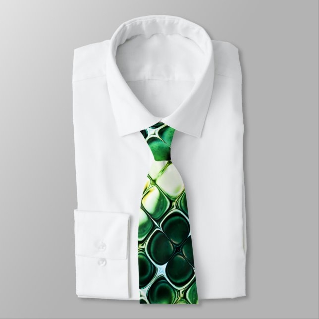 SKOGSLIMEN GREEN KELLY Unik Abstrakt Art Slips (Bunden)