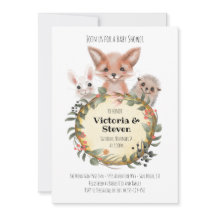 Skogslogg Baby Shower Watercolor