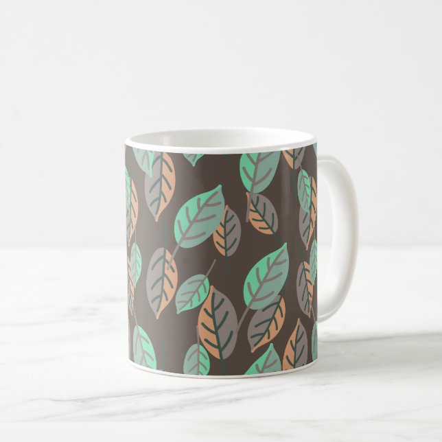 skogslöv kaffekopp (Framsida höger)
