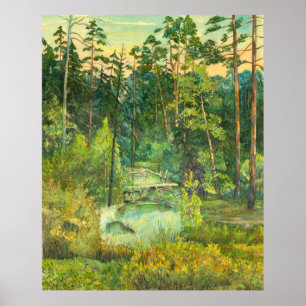 Skogsmålarfärg Poster