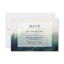 Skogsmålarlandskap RSVP-kort