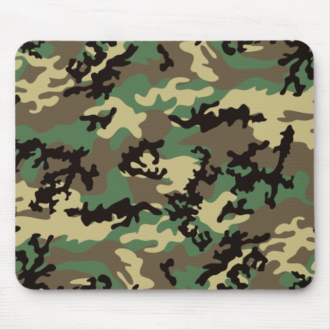 Skogsmark Camo Mousepad Musmatta (Framsidan)