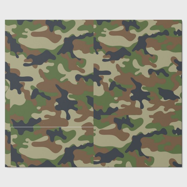 Skogsmark Camo Presentpapper (Seam)