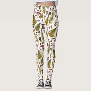 Skogsmark, flora och fauna 2 leggings