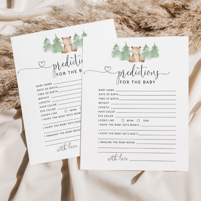 Skogsmark föga björnförutsägelser från baby (Skapare uppladdad)