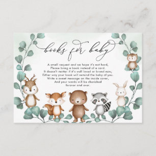 Skogsmark - Grey Forest Animals Bokar för Baby Tilläggskort