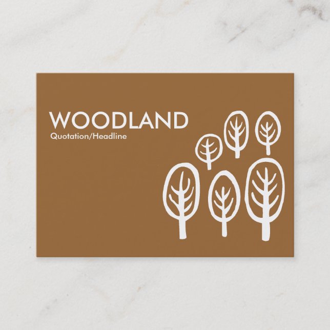Skogsmark (Knubbig) - Brun (996633) Visitkort (Framsida)