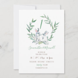 Skogsmark - Twillingar 1:a födelsedagen Inbjudningar