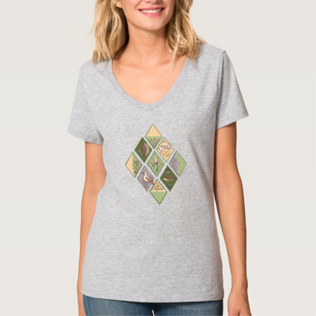 Skogsmark under hösten t shirt (Framsida)