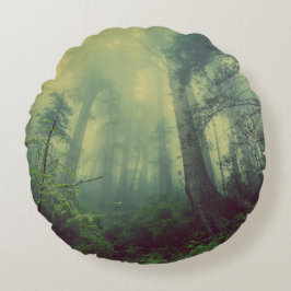 Skogsmark under rund kudde