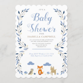 Skogsmarkbaby showerinbjudan inbjudningar