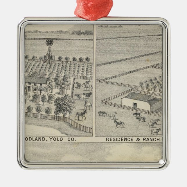 Skogsmarkbråteföretag Julgransprydnad Metall (Framsidan)