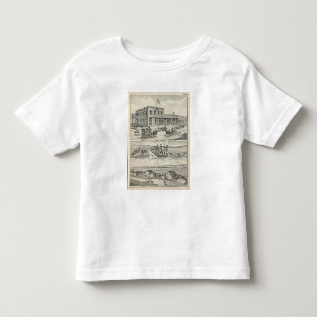 Skogsmarkbyggnad, Yolo County lantgård T-shirt (Framsida)