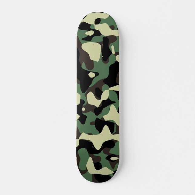 SkogsmarkCamo 2 däck Old School Skateboard Bräda 18 Cm (Framsida)