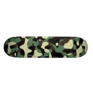 SkogsmarkCamo 2 däck Old School Skateboard Bräda 18 Cm