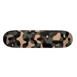 SkogsmarkCamo däck Old School Skateboard Bräda 21,6 Cm