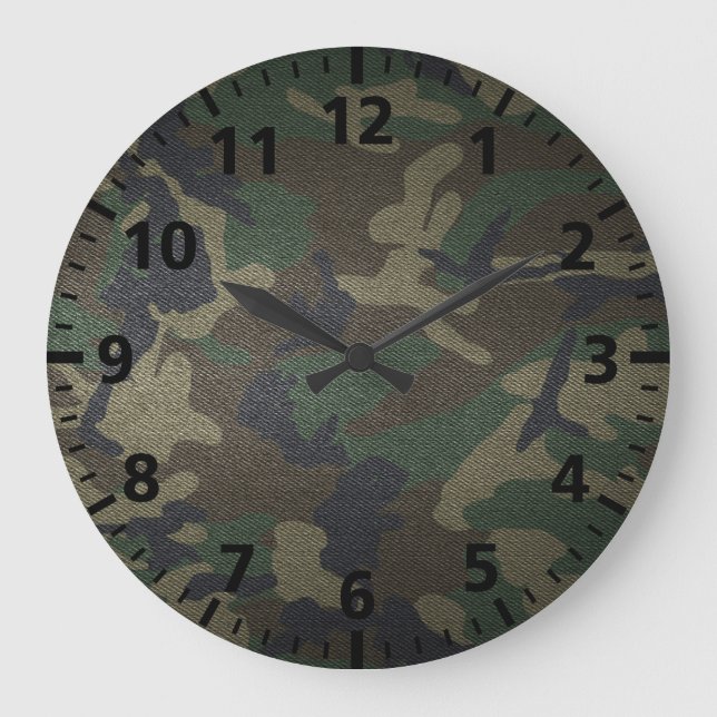 SkogsmarkCamo tyg Stor Klocka (Framsida)